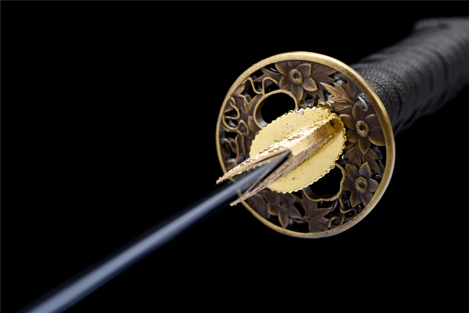 12寸中碳钢烤蓝武士刀【瑶池】 - 刀剑产品网