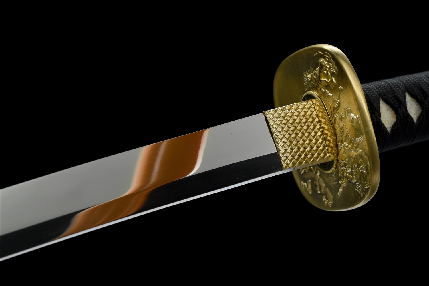 铜装高亮度镜面工艺武士刀《天妖貂》 - 刀剑产品网