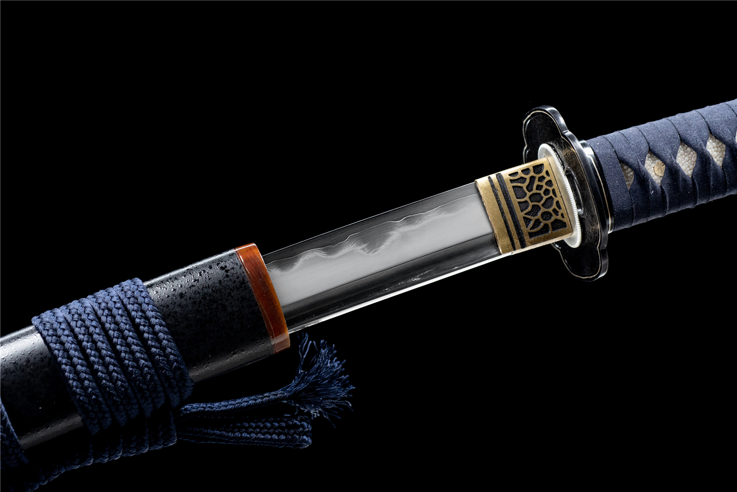 高端武士刀系列——三枚合夹钢武士刀【逍遥】 - 刀剑产品网