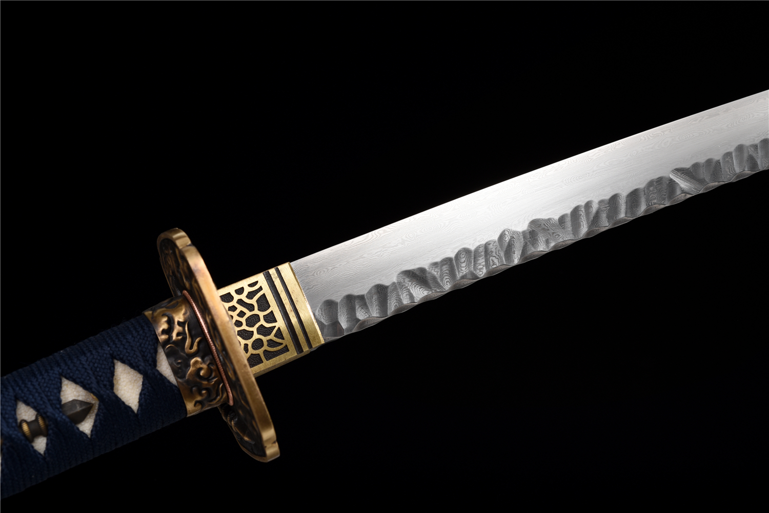 煅打石纹花纹钢武士刀【天荒】 - 刀剑产品网
